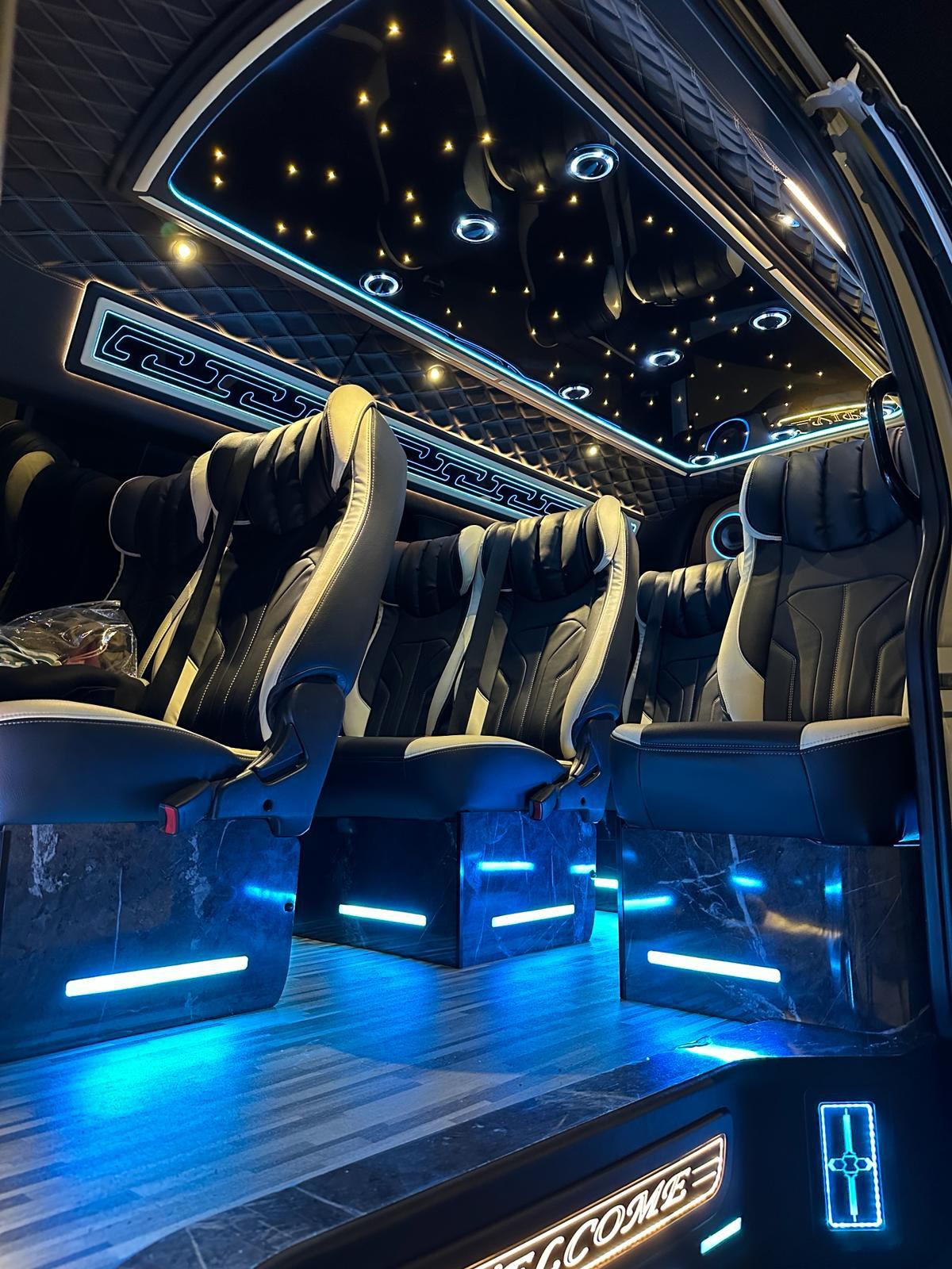 VIP MaxiCab with starlight roof and captain seats